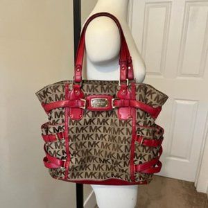 Red and Tan Michael Kors Bag